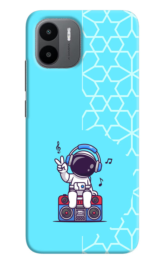 Cute Astronaut Chilling Redmi A1/A2 Hard Case Back Cover by Casekaro