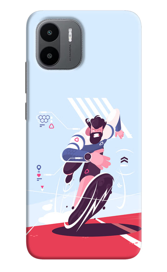 Run Pro Redmi A1/A2 Hard Case Back Cover by Casekaro
