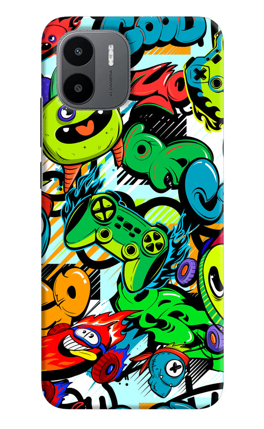 Game Doodle Redmi A1/A2 Hard Case Back Cover by Casekaro