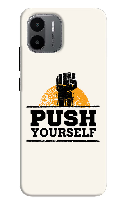 Push Yourself Redmi A1/A2 Hard Case Back Cover by Casekaro