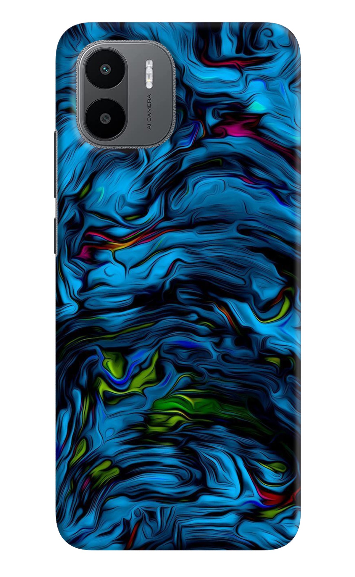 Dark Blue Abstract Redmi A1/A2 Back Cover