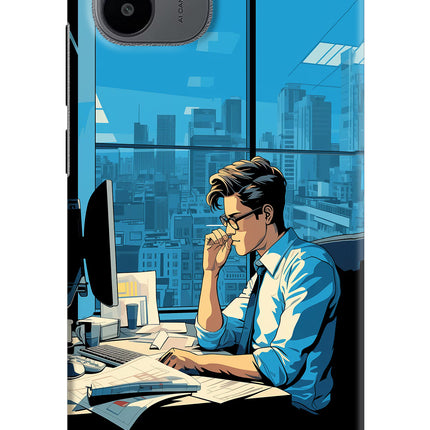 Focused Hustler (AI Generated) Redmi A1/A2 Hard Case Back Cover by Casekaro