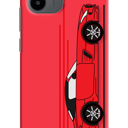 Red Velocity Redmi A1/A2 Hard Case Back Cover by Casekaro