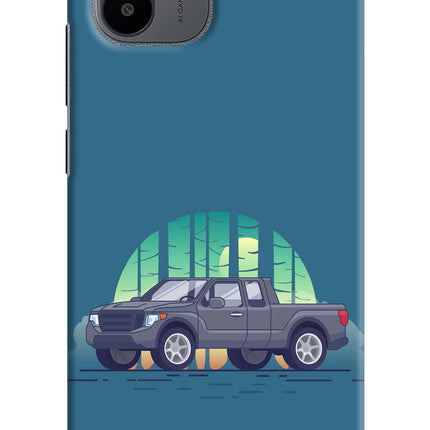 Retro Garage Vibe Redmi A1/A2 Hard Case Back Cover by Casekaro