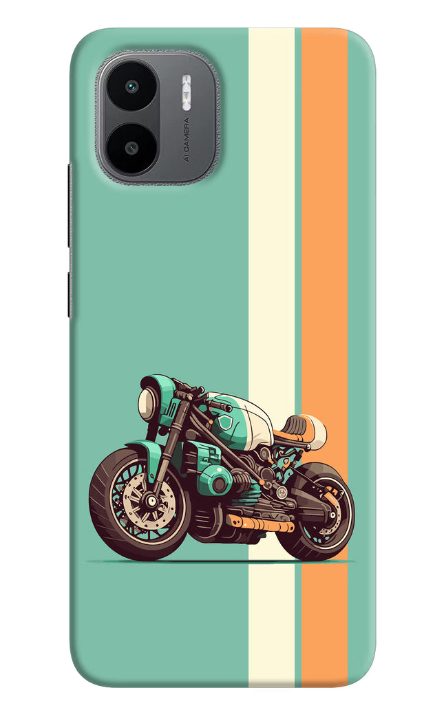 Striped Moto Drift Redmi A1/A2 Hard Case Back Cover by Casekaro