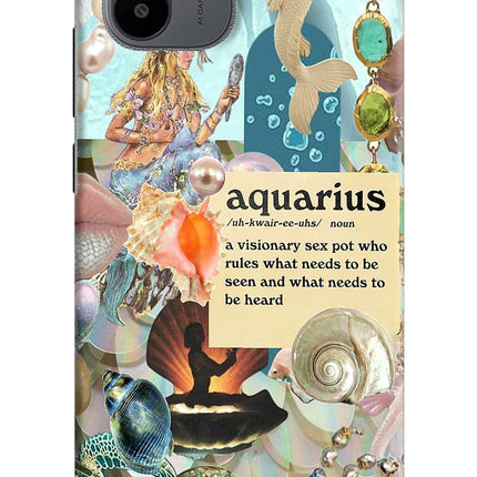 Aquarius Zodiac Redmi A1/A2 Hard Case Back Cover by Casekaro