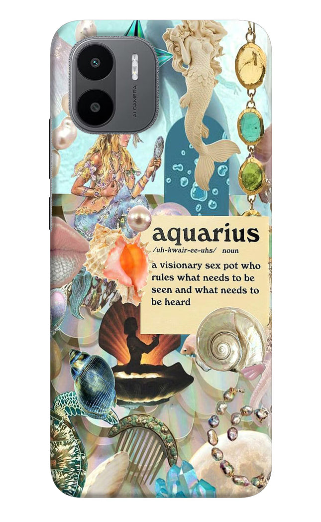 Aquarius Zodiac Redmi A1/A2 Hard Case Back Cover by Casekaro