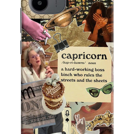 Capricorn Zodiac Redmi A1/A2 Hard Case Back Cover by Casekaro