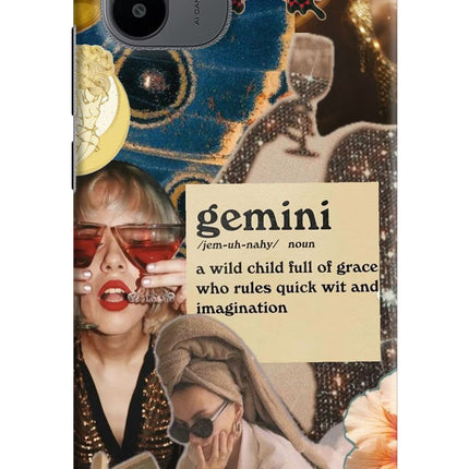 Gemini Zodiac Redmi A1/A2 Hard Case Back Cover by Casekaro