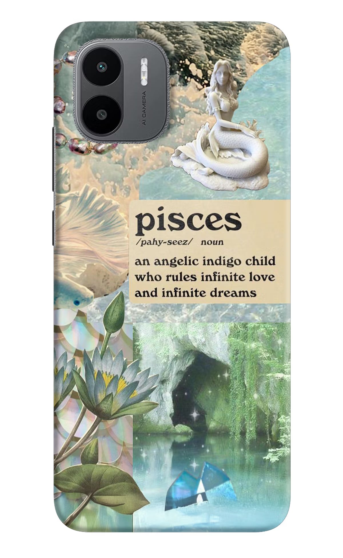 Pisces Zodiac Redmi A1/A2 Hard Case Back Cover by Casekaro