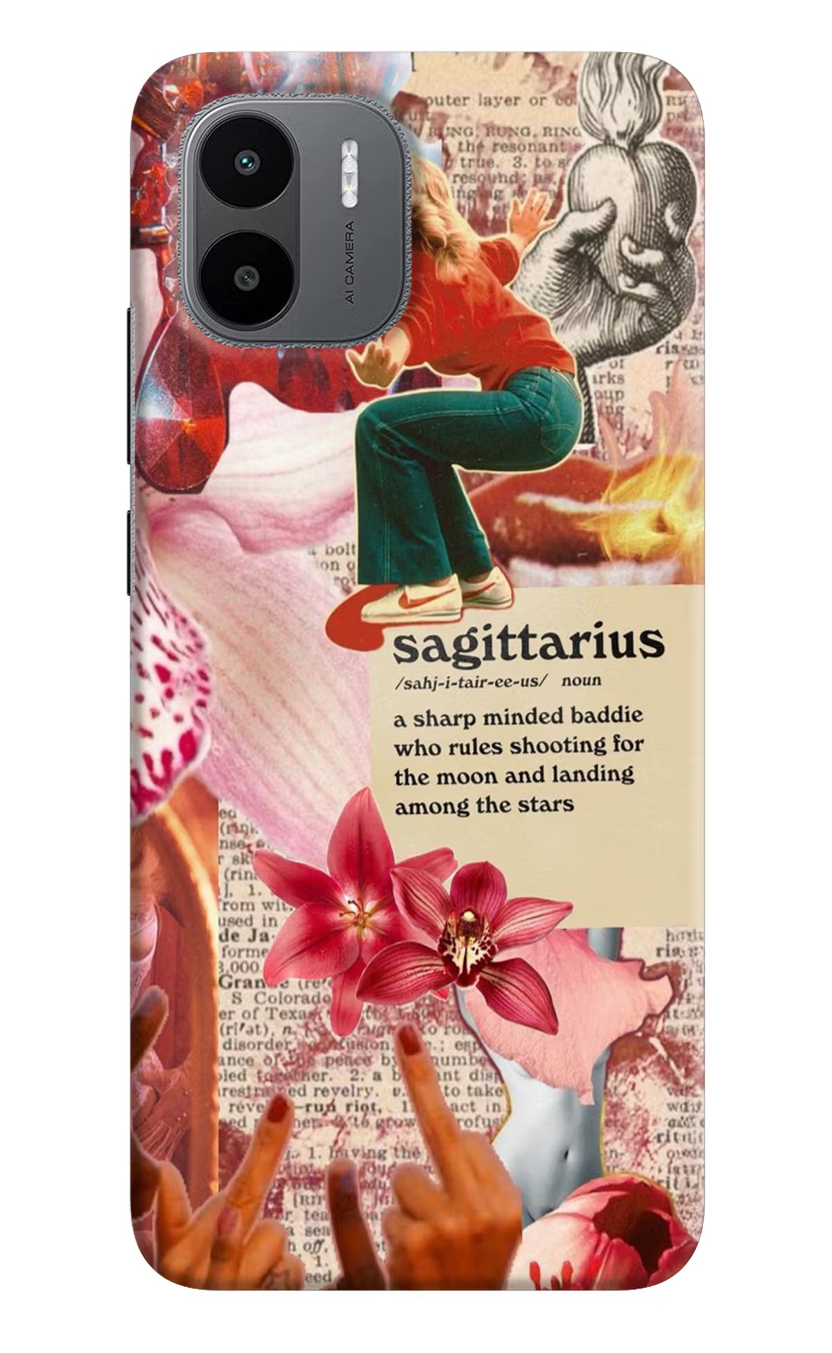 Sagittarius Zodiac Redmi A1/A2 Hard Case Back Cover by Casekaro