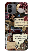 Taurus Zodiac Redmi A1/A2 Hard Case Back Cover by Casekaro