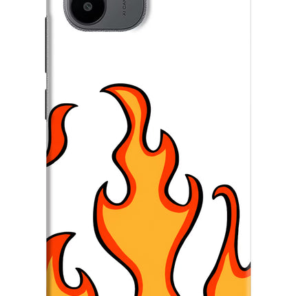Fired Up – White Redmi A1/A2 Hard Case Back Cover by Casekaro