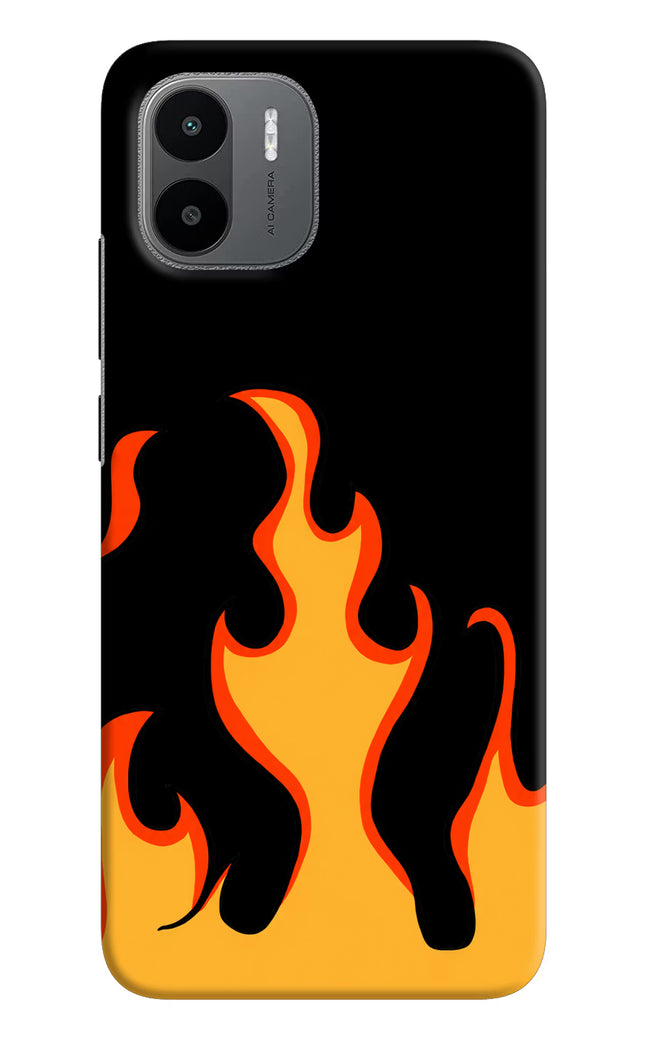 Fired Up – Black Redmi A1/A2 Hard Case Back Cover by Casekaro