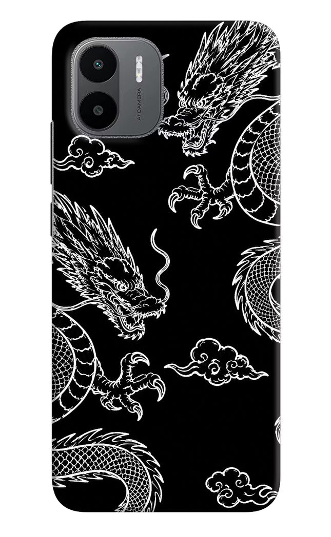Twin Dragons Redmi A1/A2 Hard Case Back Cover by Casekaro