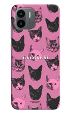 Pink Cats Redmi A1/A2 Hard Case Back Cover by Casekaro
