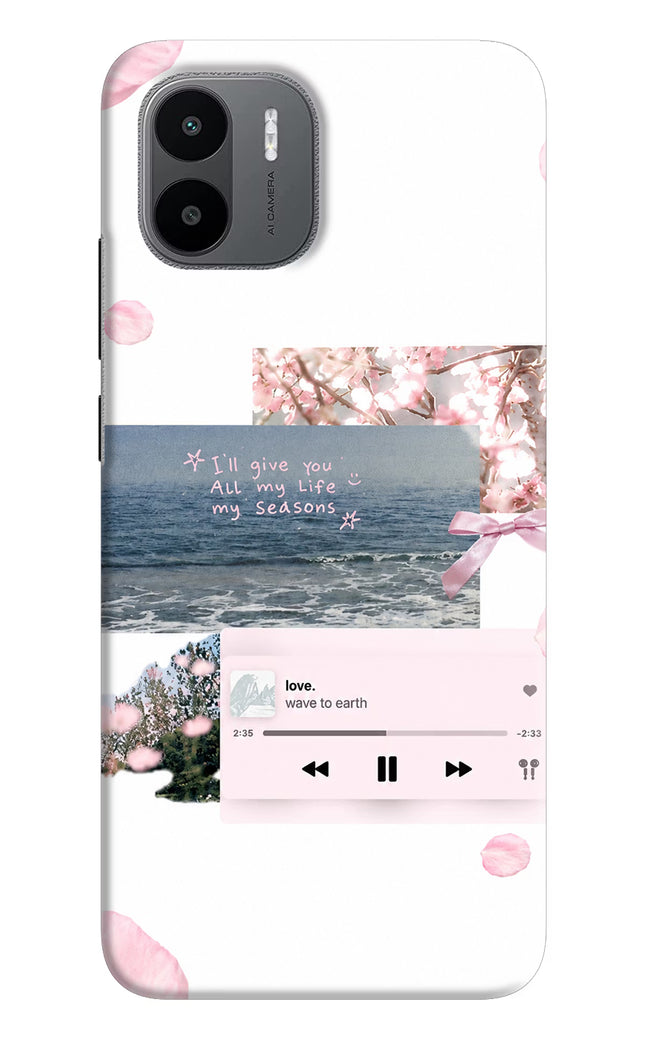 Wave to earth Redmi A1/A2 Hard Case Back Cover by Casekaro