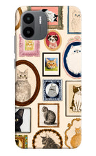 Mirror Cats Redmi A1/A2 Hard Case Back Cover by Casekaro