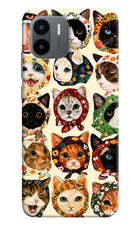 Cool Cat Redmi A1/A2 Hard Case Back Cover by Casekaro
