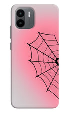 Pink Web Redmi A1/A2 Hard Case Back Cover by Casekaro