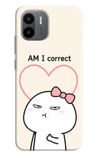 Always Right Redmi A1/A2 Hard Case Back Cover by Casekaro