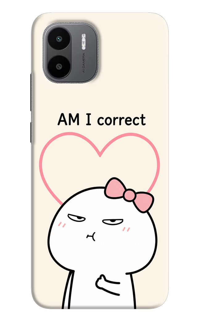 Always Right Redmi A1/A2 Hard Case Back Cover by Casekaro