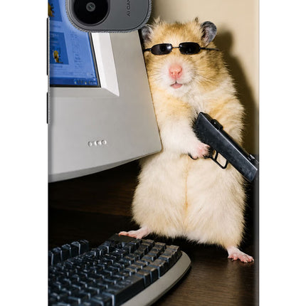 Hacker Hamster Redmi A1/A2 Hard Case Back Cover by Casekaro