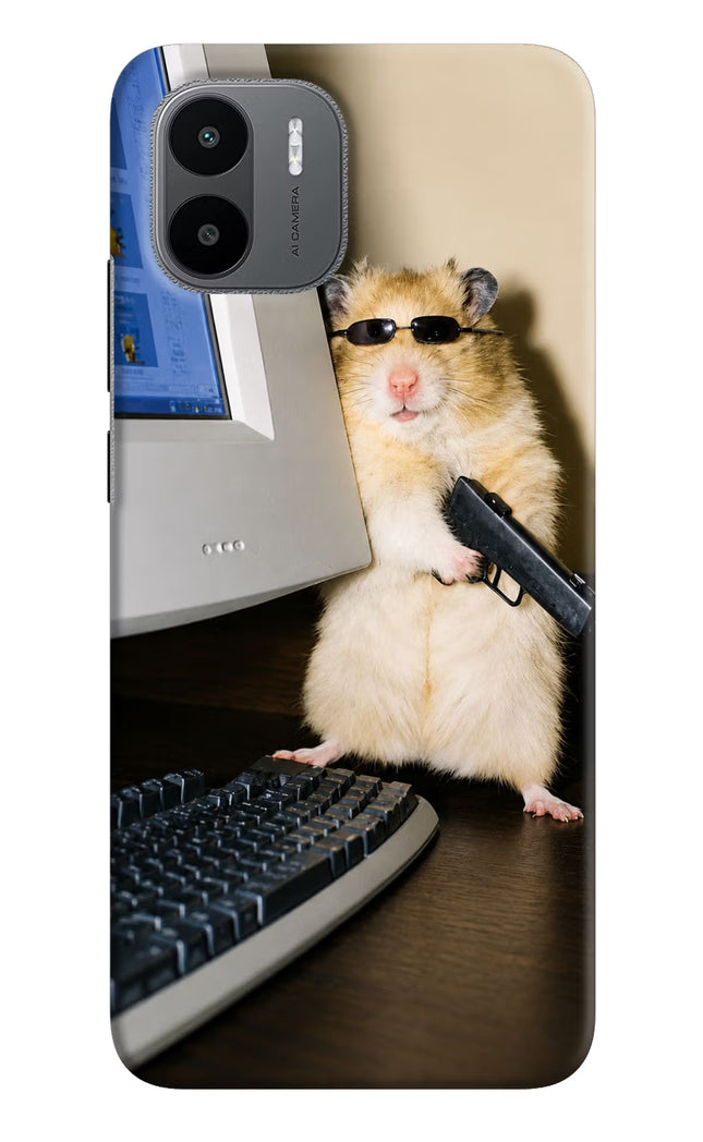 Hacker Hamster Redmi A1/A2 Hard Case Back Cover by Casekaro
