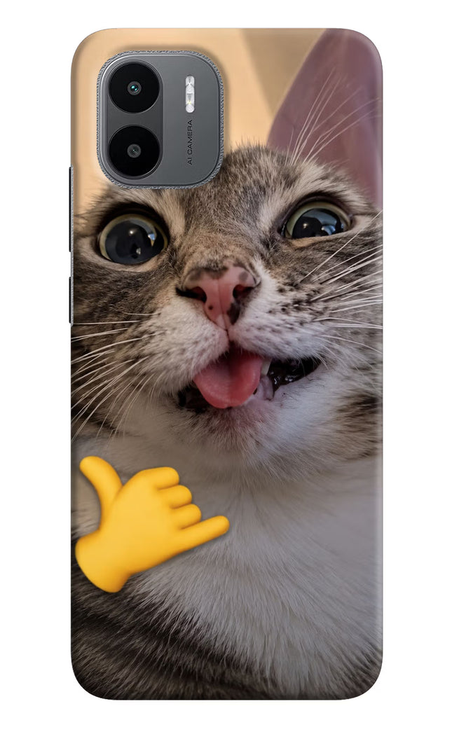 Silly Cat Call Redmi A1/A2 Hard Case Back Cover by Casekaro