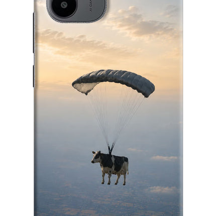 Skydiving Cow Redmi A1/A2 Hard Case Back Cover by Casekaro