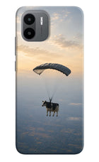 Skydiving Cow Redmi A1/A2 Hard Case Back Cover by Casekaro