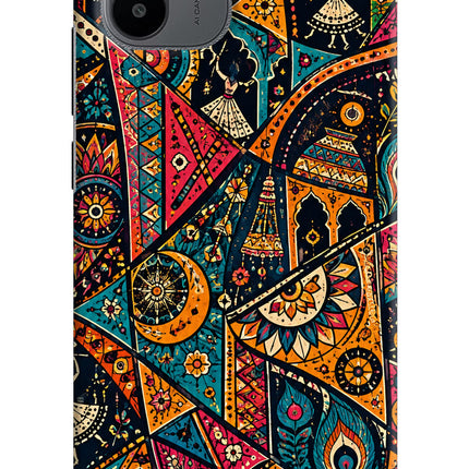 Folk Print Redmi A1/A2 Hard Case Back Cover by Casekaro