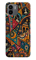 Folk Print Redmi A1/A2 Hard Case Back Cover by Casekaro