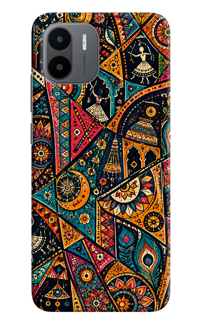 Folk Print Redmi A1/A2 Hard Case Back Cover by Casekaro