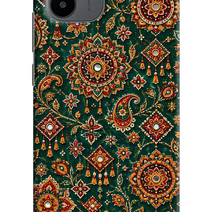 Green Pataka Redmi A1/A2 Hard Case Back Cover by Casekaro