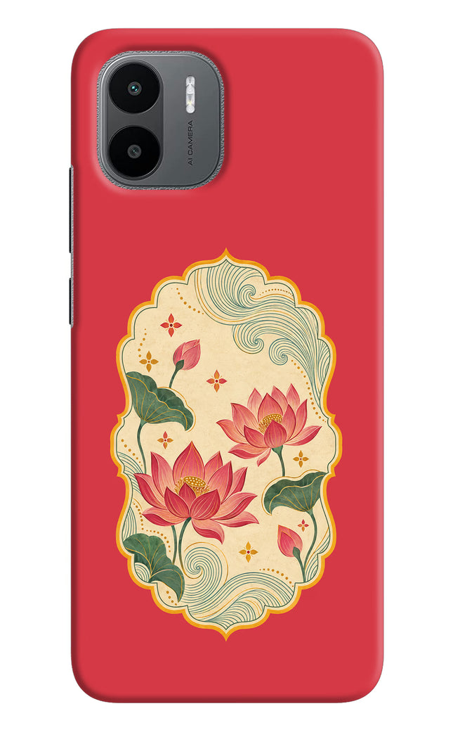 Pink Lotus Redmi A1/A2 Hard Case Back Cover by Casekaro
