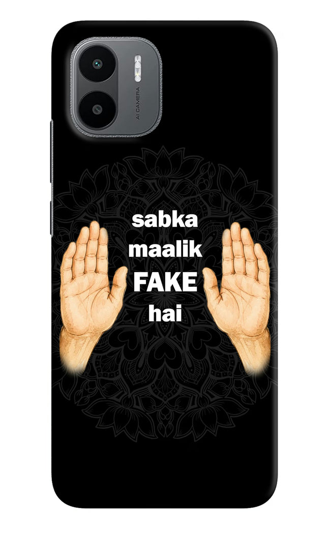 Sabka Malik Fake Redmi A1/A2 Hard Case Back Cover by Casekaro