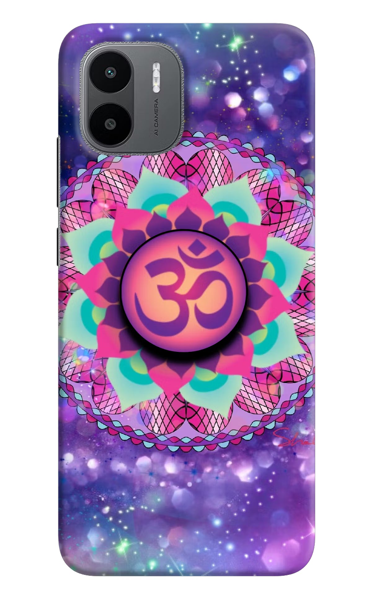 Om Purple Redmi A1/A2 Pop Case by Casekaro