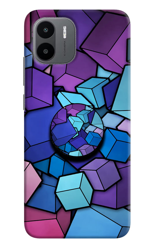 Cubic Abstract Redmi A1/A2 Pop Case by Casekaro