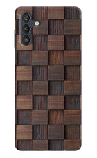 Wooden Cube Design Samsung M13 4G Back Cover