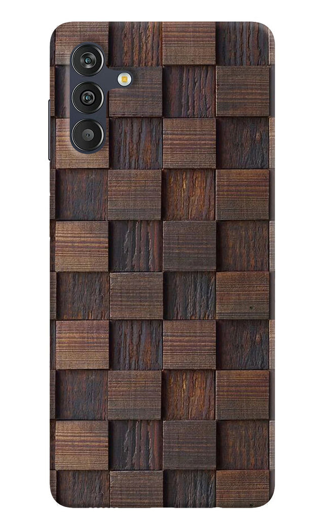 Wooden Cube Design Samsung M13 4G Back Cover
