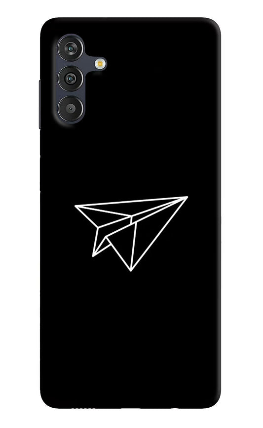Paper Plane White Samsung M13 4G Back Cover