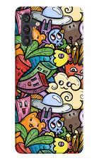 Veggie Doodle Samsung M13 4G Back Cover