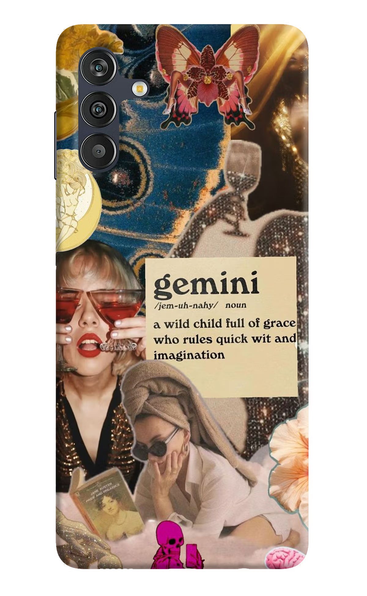 Gemini Zodiac Samsung M13 4G Hard Case Back Cover by Casekaro