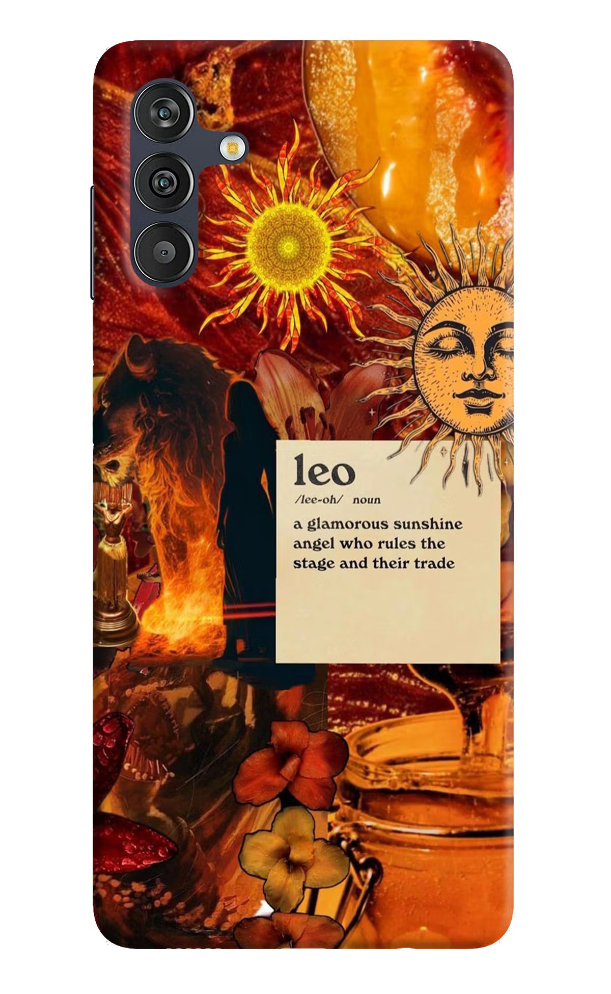 Leo Zodiac Samsung M13 4G Hard Case Back Cover by Casekaro