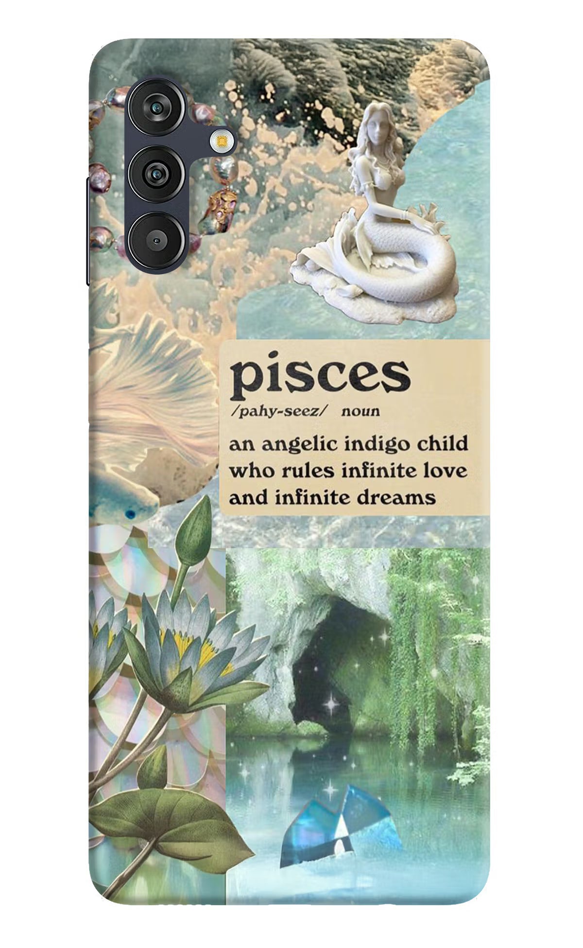 Pisces Zodiac Samsung M13 4G Hard Case Back Cover by Casekaro