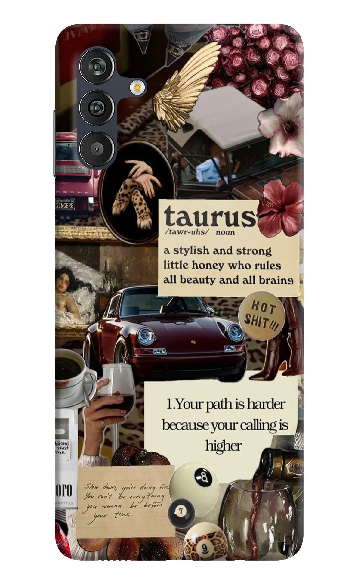 Taurus Zodiac Samsung M13 4G Hard Case Back Cover by Casekaro