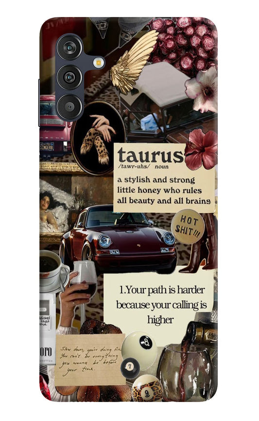 Taurus Zodiac Samsung M13 4G Hard Case Back Cover by Casekaro