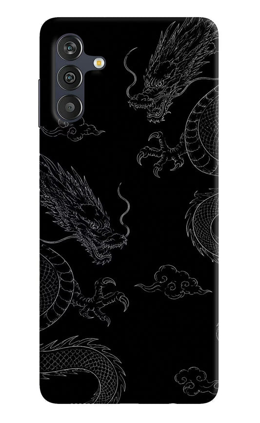 Twin Dragons Samsung M13 4G Hard Case Back Cover by Casekaro