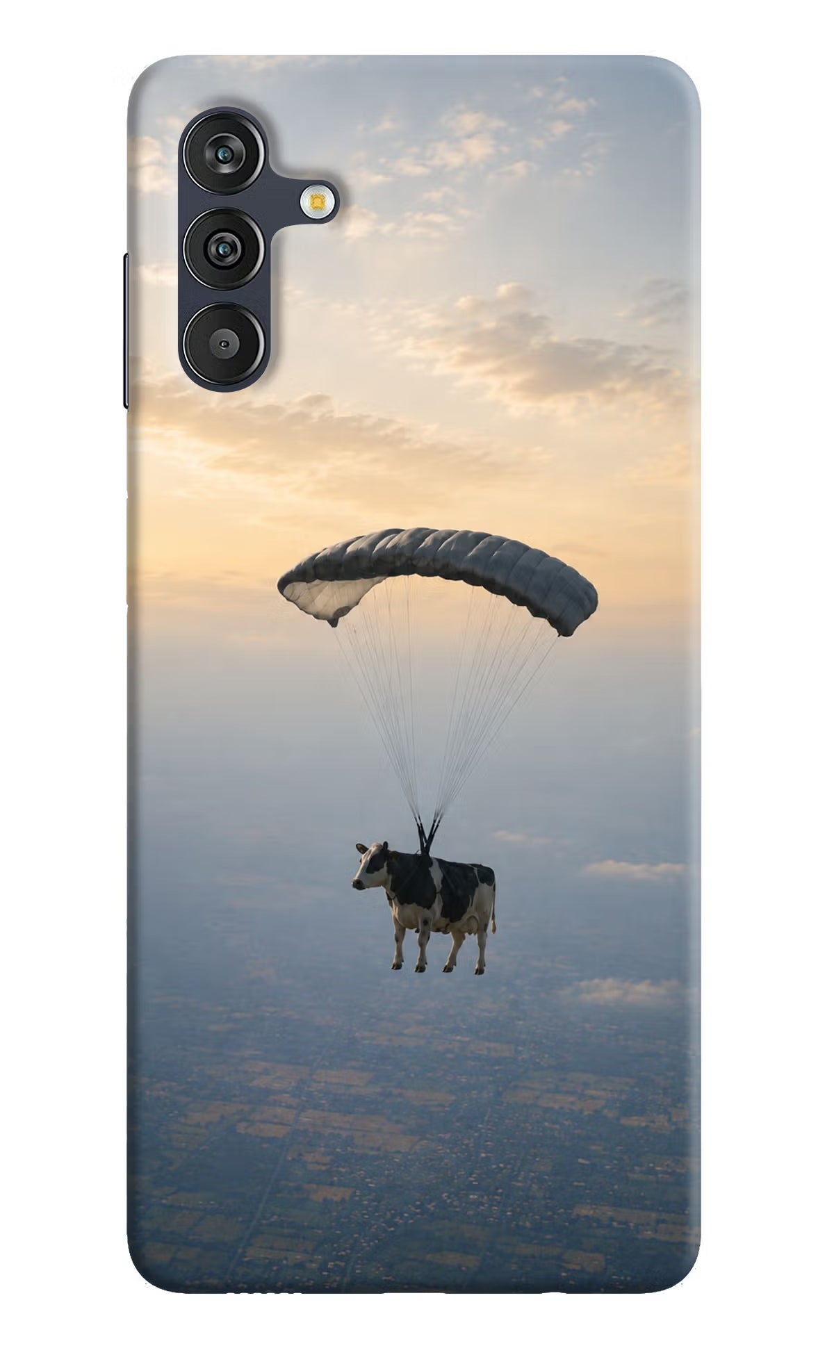 Skydiving Cow Samsung M13 4G Back Cover
